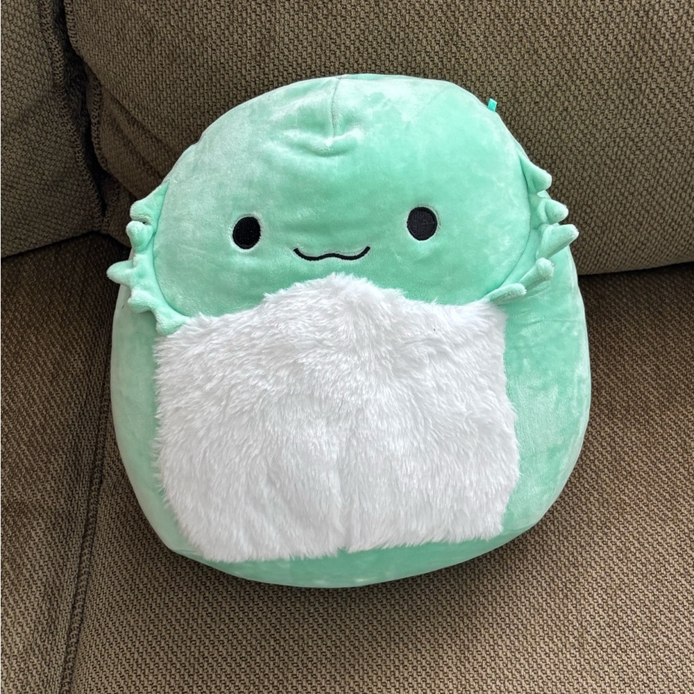 Squishmallows Abe Bearded Dragon Mint and Cream Plush